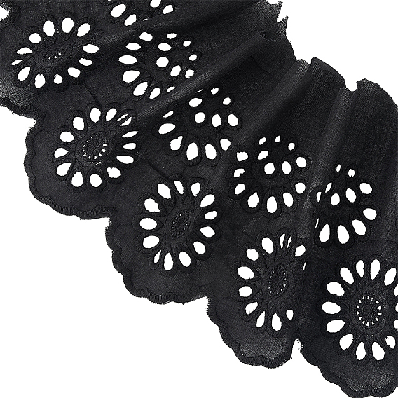 Плоская полая хлопковая кружевная отделка, с картонной карточкой