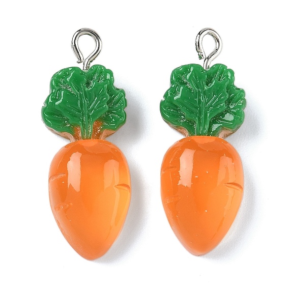 Непрозрачные подвески смолы, с платиново-железными петлями