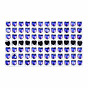 Translucent K9 Glass Cabochons, Flat Back, Heart
