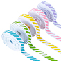 5 ruban polyester couleurs, pour emballage cadeau, décoration de fête
