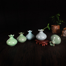 Mini Ceramics Vases, Flower Vase Home Decorations, Teardrop