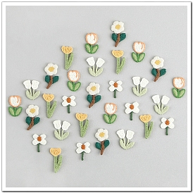 Flower Computerized Embroidery Cloth Sew on Patches, Costume Accessories