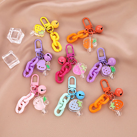 Cute Colorful Chain Keychain Bag Pendant - Creative Fruit Keychain, Gift.