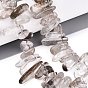 Natural Green Lodolite Quartz/Garden Quartz/Green Phantom Quartz Beads Strands, Nuggets, Top Drilled, Tumbled Stone