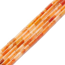 Naturelles rouge aventurine perles brins, colonne