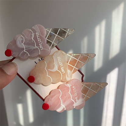 Ice Cream Acetate Hair Clip, Hair Accessory Bangs Clip Hair Accessory