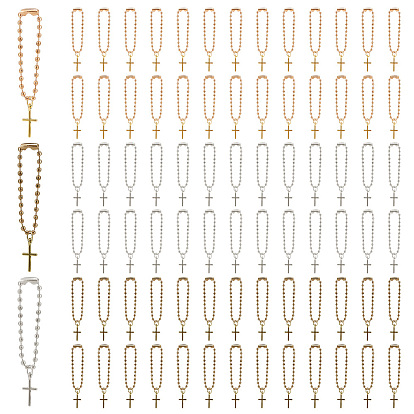 Подвесные украшения из крестового сплава, с цепями железный шар