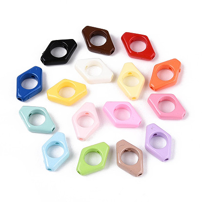 Непрозрачные акриловые бусины, ромб