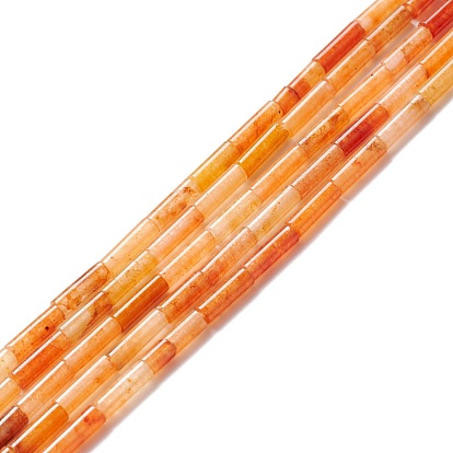 Naturelles rouge aventurine perles brins, colonne