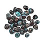Натуральный хризоколлу бисер, обваленные камни, нет отверстий / незавершенного, самородки