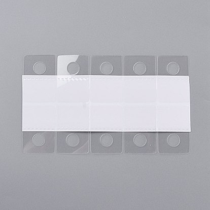 Lengüetas autoadhesivas de pvc transparente, con ranura euro plegable, para pestañas de visualización de tiendas minoristas