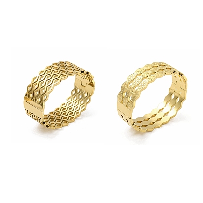 304 женские браслеты с полыми шарнирами из нержавеющей стали