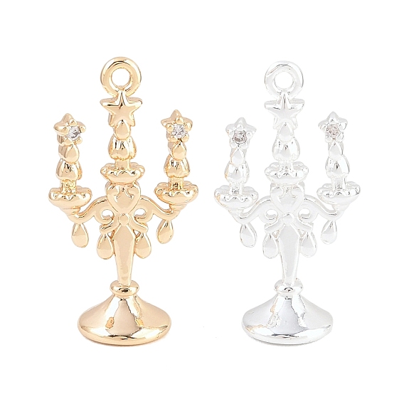 Латунные микро проложить кубического циркония подвески, подсвечники-талисманы