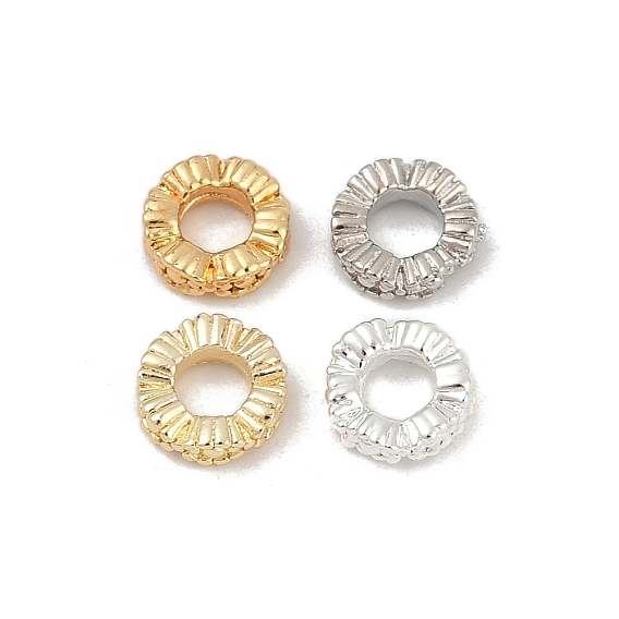 Spacer бисер латунные, плоско-круглые