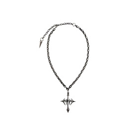 Vintage Alloy Gothic Cross Pendant Necklaces for Unisex