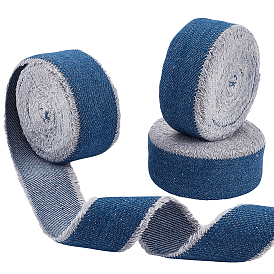 3 рулоны полиэфирной ленты, джинсовая ткань, аксессуары для одежды