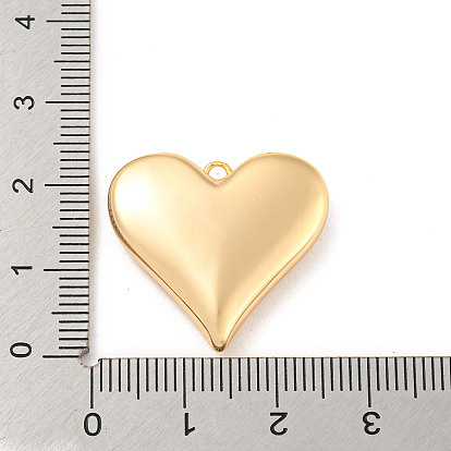 Valentine's Day Hollow Brass Pendants, Heart