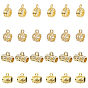 24Pcs 4 Style Brass Tube Bails, Loop Bails, Long-Lasting Plated, Column & Tube & Barrel