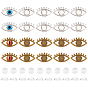 DIY Jewelry Making Finding Kits, Including Eye Alloy Enamel Pendant Settings, Glass Cabochons