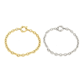 304 Stainless Steel Cable Chain Bracelets for Women