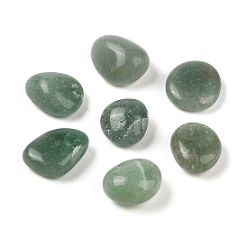 Perles naturelles en aventurine verte, nuggets, pas de trous / non percés, pierre tombée
