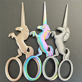 201 Stainless Steel Scissors, Unicorn Cute Snips, for Needlework, Cross-stitch, Embroidery, Sewing, Quilting Craft