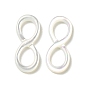 Natural White Shell Connector Charms, Infinity Links
