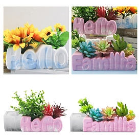 Flowerpot DIY Food Grade Silicone Mold, Resin Casting Molds, for UV Resin, Epoxy Resin Craft Making