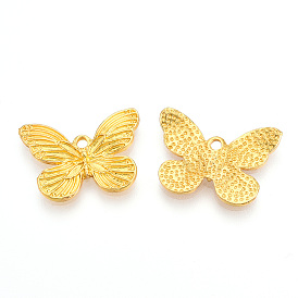 Alloy Pendants, Cadmium Free & Lead Free, Butterfly Charms