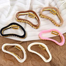 Hollow Cloud Alloy & Cellulose Acetate Claw Hair Clips, Hair Accessories for Women & Girls
