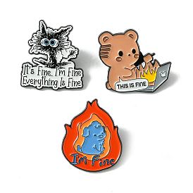 Alloy Brooches, Enamel Pins, for Backpack Clothes
