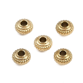 304 из нержавеющей стали бусы, рондель, ионное покрытие (ip)