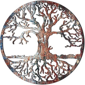Металлическая стена искусство, железное дерево жизни настенный декор, для украшения спальни гостиной