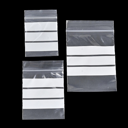 100пакеты с застежкой-молнией из полиэтилена, закрывающиеся сумки, может быть написано, прямоугольные