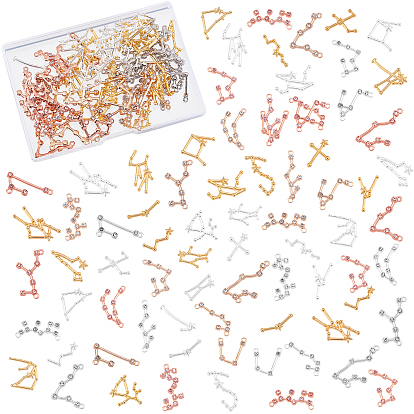 Кабошоны из сплава, звенья и подвески, двенадцать созвездий
