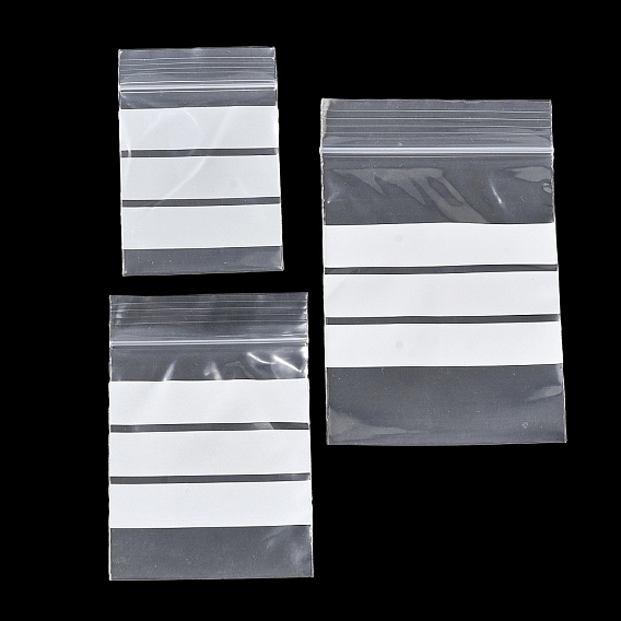 100пакеты с застежкой-молнией из полиэтилена, закрывающиеся сумки, может быть написано, прямоугольные