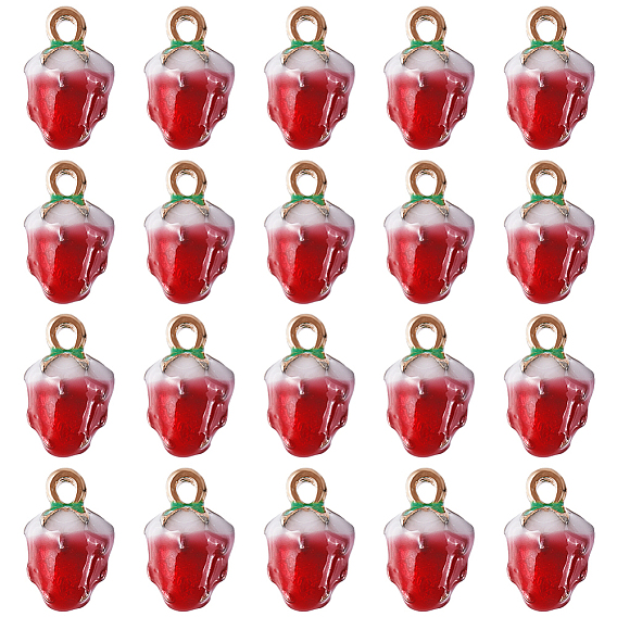 Сплав эмали прелести, без кадмия, без никеля и без свинца, золотой свет, клубника