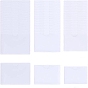45Pcs Rectangle PVC Transparent Pouch, Self-adhesive Price Tag Label Bag