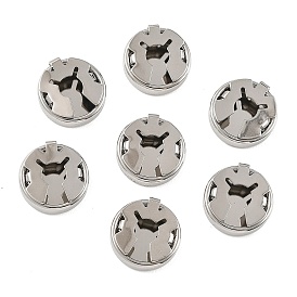 Shegrace Messing-Manschettenknöpfe, Flachrund, Cadmiumfrei und Nickel frei und Bleifrei, langlebig überzogen