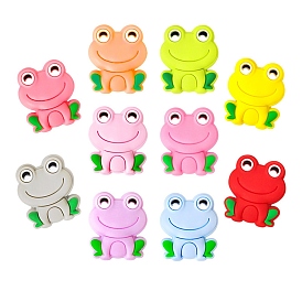 Frog Food Grade Silicone Beads, Chewing Beads For Teethers, DIY Nursing Necklaces Making
