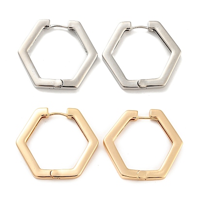 Messing Creolen, Hexagon