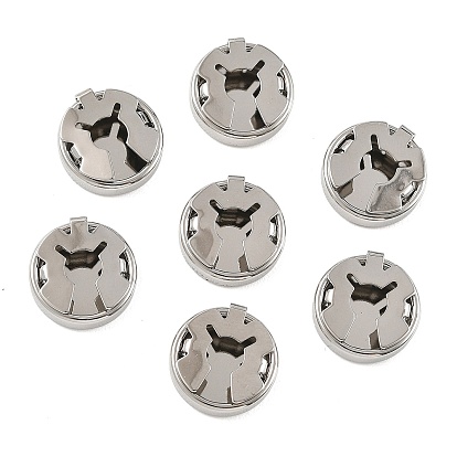 Shegrace Messing-Manschettenknöpfe, Flachrund, Cadmiumfrei und Nickel frei und Bleifrei, langlebig überzogen