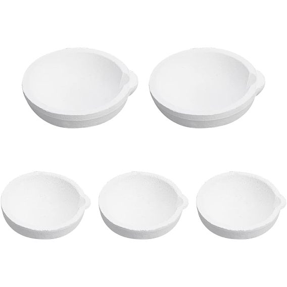 5шт 2 стиль мини-тигель своими руками, сосуд для плавки кварца, устойчивый к высоким температурам и антикоррозийный, за золото, изготовление ювелирных изделий из серебра и металла