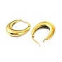 304 Stainless Steel Hoop Earrings, Jewely foe Women, Real 18K Gold Plated