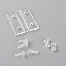 Acrylic Soft Hinge, with Holes and Screws