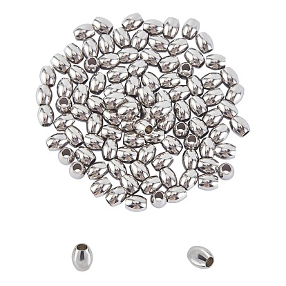 Unicraftale 304 Stainless Steel Spacer Beads, Barrel