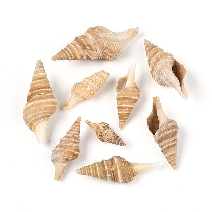 Естественно спиральные стеклянные бусы, неочищенные / без отверстий