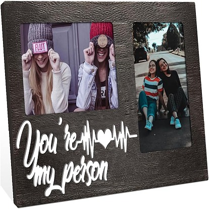 Двойные фоторамки из мдф, фоторамка для показа, прямоугольник со словом