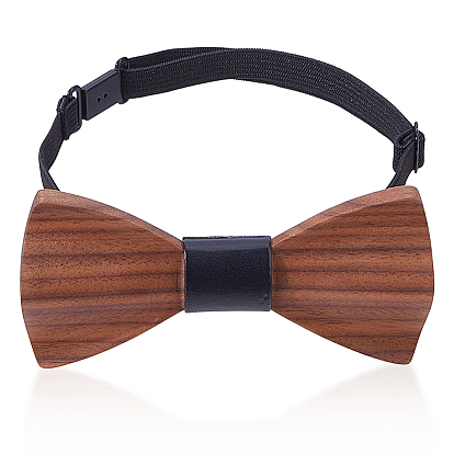 Adjustable Wood Bow Ties for Bridegroom, Bowknot