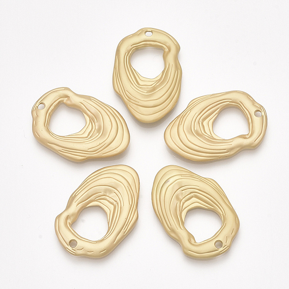 Smooth Surface Alloy Pendants, Oval